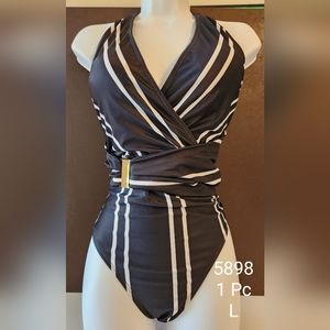 One piece bath, Size L, Black